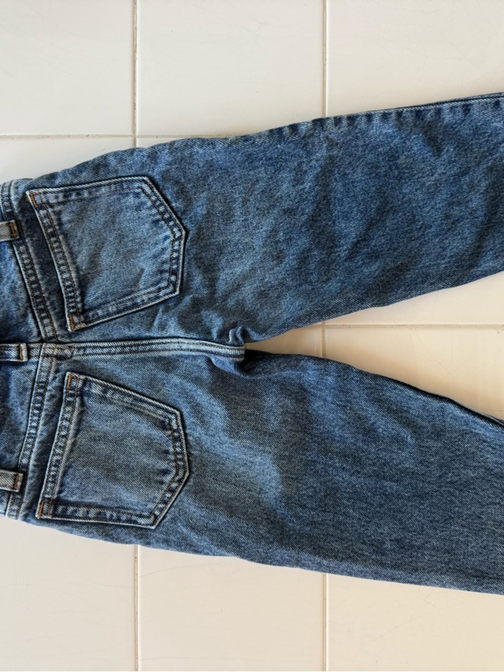 J. Crew Girls Sz 4 High Waist Mom Jeans Adjustable Waist 100% Cotton Crew Cuts - Picture 3 of 11